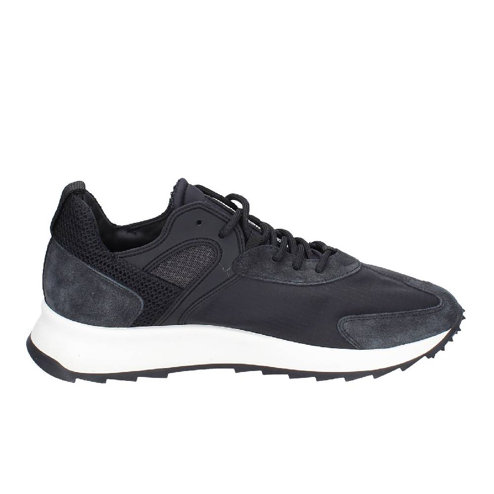 scarpe uomo PHILIPPE MODEL sneakers nero camoscio tessuto EX343 2025