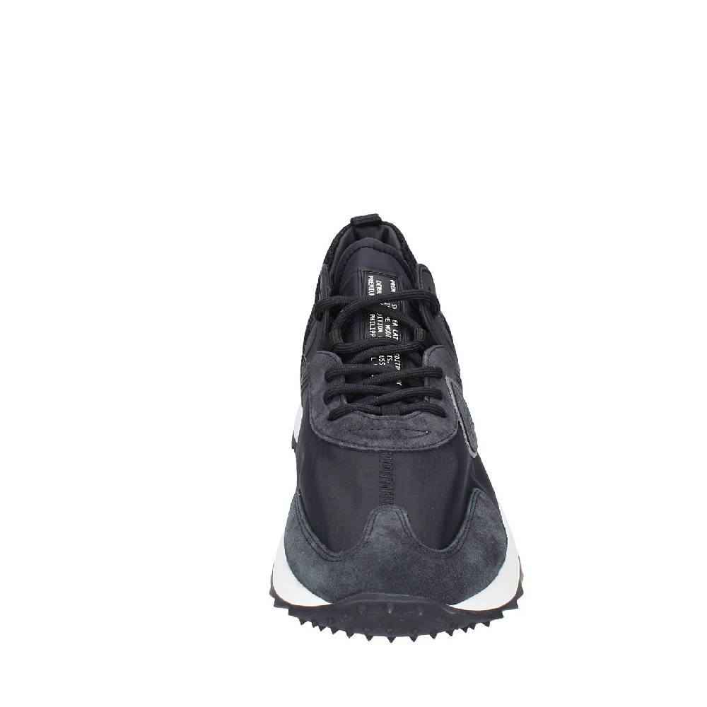 scarpe uomo PHILIPPE MODEL sneakers nero camoscio tessuto EX343 2025