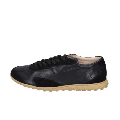 scarpe uomo MOMA sneakers nero pelle PER001-PER1 BC765 Nuovo