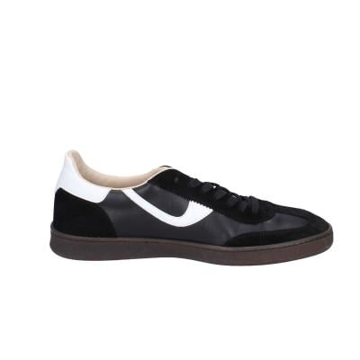 scarpe uomo MOMA sneakers nero pelle bianco camoscio 4AS420-CRVF BC746 Promozione