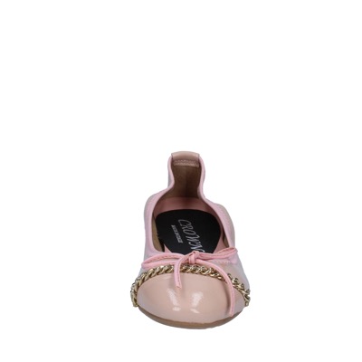 scarpe donna CROWN ballerine rosa vernice BZ941 Qualità Garantita