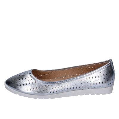 scarpe donna LANCETTI ballerine argento pelle sintetica BP564 Consegna Veloce