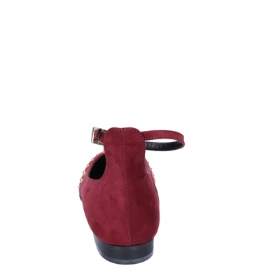scarpe donna OLGA RUBINI ballerine bordeaux camoscio BS830 Promozione Limitata