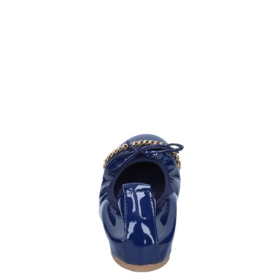 scarpe donna CROWN ballerine blu vernice BZ948 Shopping Online