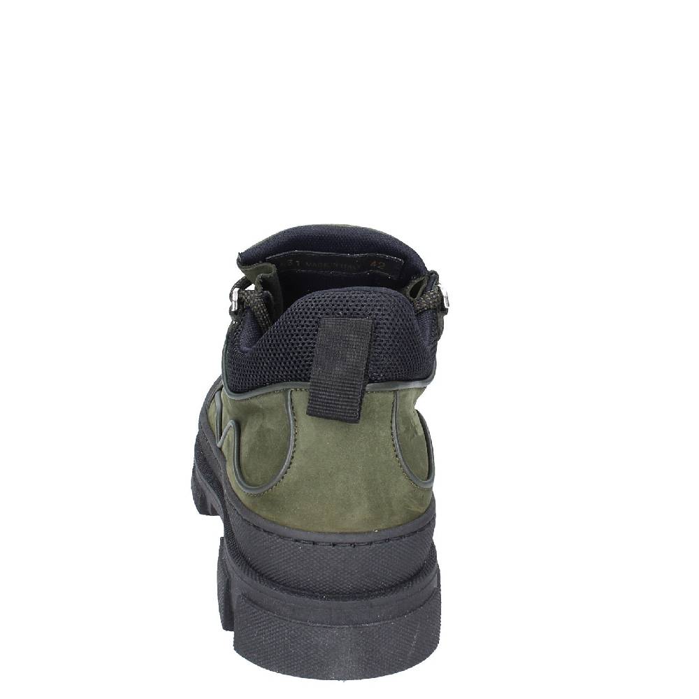 scarpe uomo STOKTON stivaletti verde pelle nabuk EY848 Economico