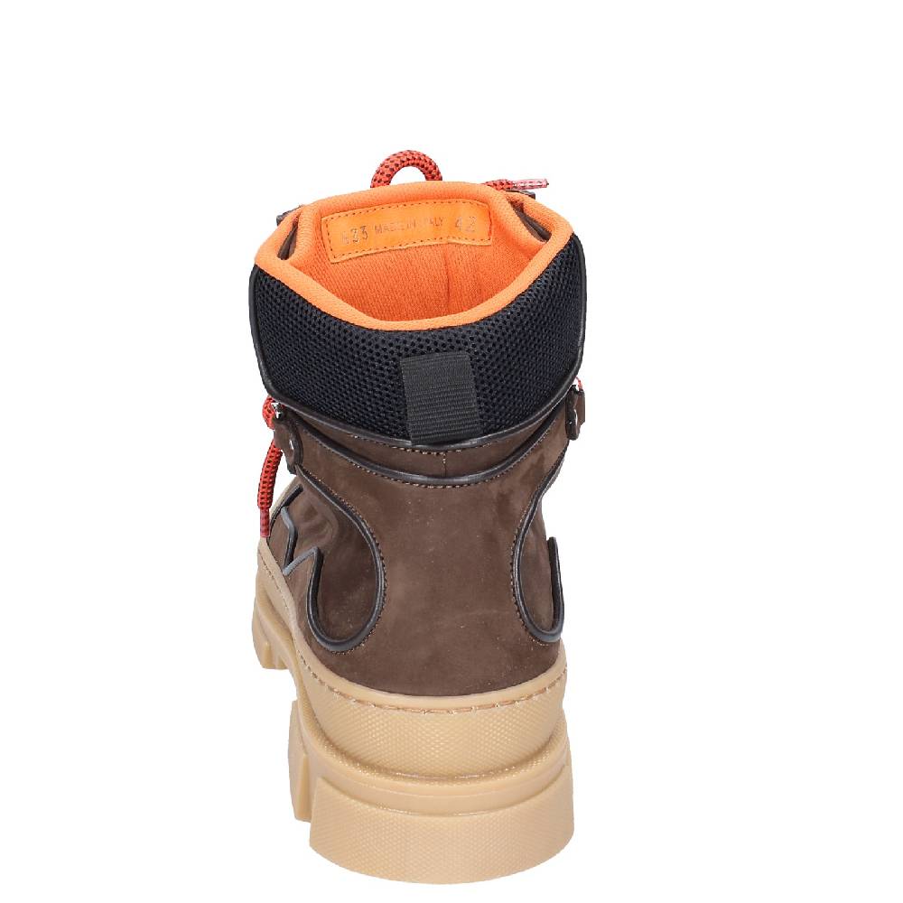 scarpe uomo STOKTON stivaletti marrone pelle nabuk EY849 Online