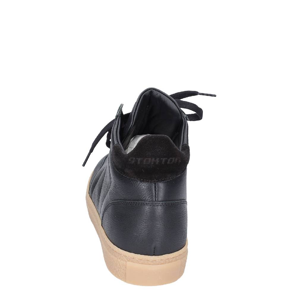 scarpe uomo STOKTON stivaletti nero pelle EY853 Hotsell