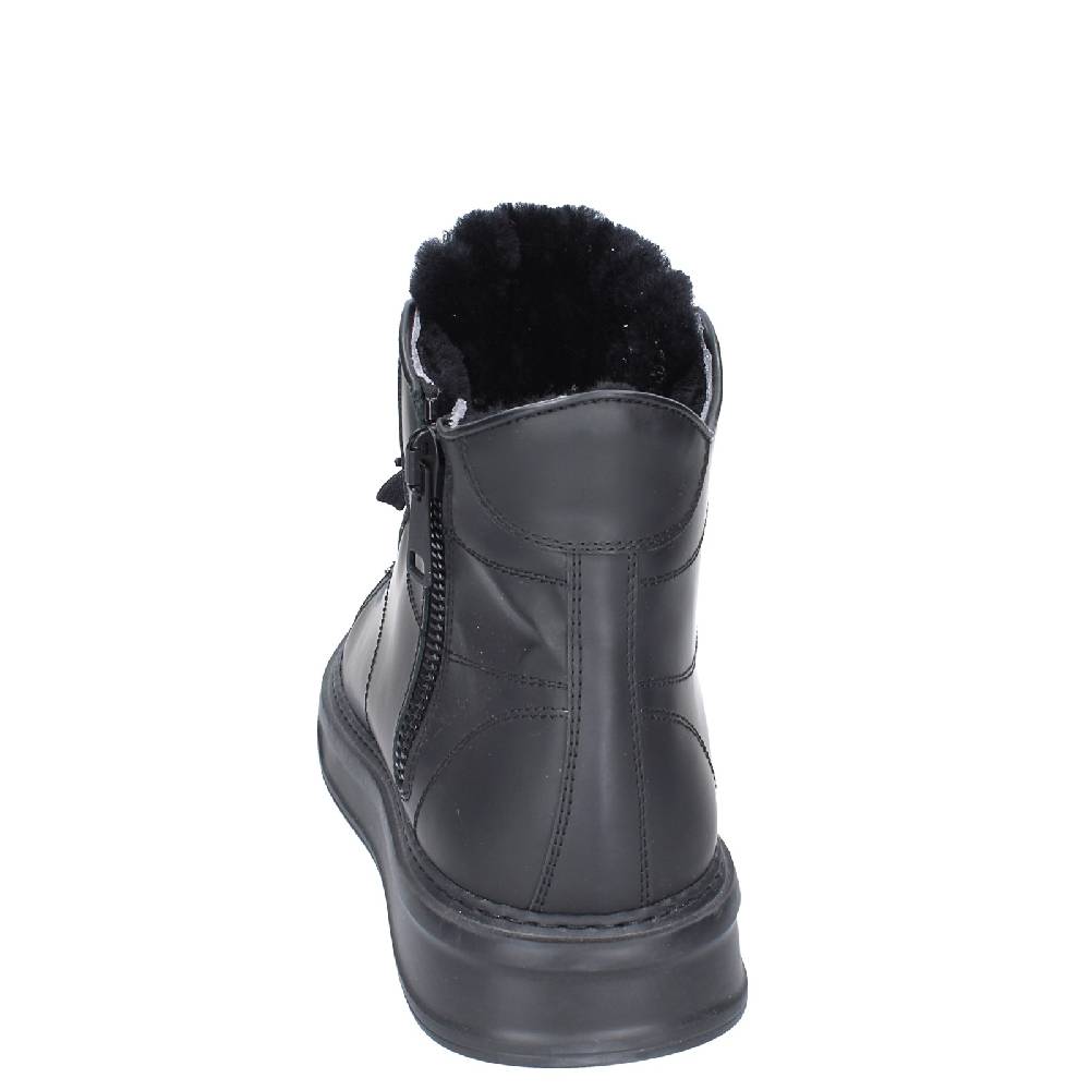scarpe uomo STOKTON stivaletti nero gomma EY850 Vendita Calda