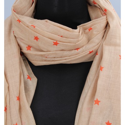 pareo donna NALI' beige cotone arancione AF422 Pezzi Unici