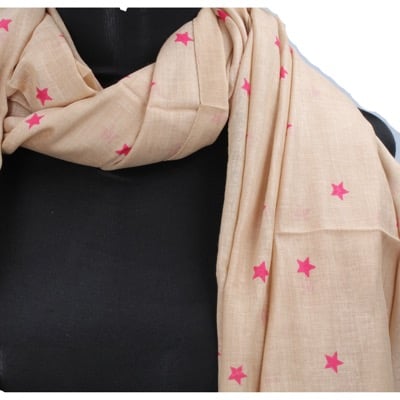 pareo donna NALI' beige cotone rosa AF424 50% di sconto con spedizione gratuita