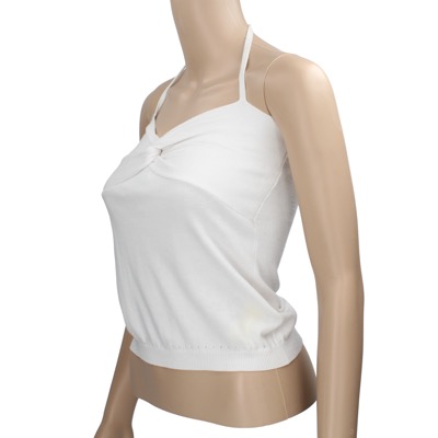 top donna DLINDOLLS M bianco cotone AK316 Prezzo Ridotto
