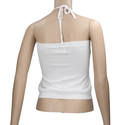 top donna DLINDOLLS M bianco cotone AK316 Prezzo Ridotto