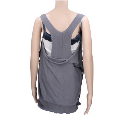 gilet cardigan donna ANNARITA N. tg. S grigio cotone AK195 Presa