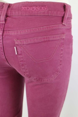 pantaloni donna JECKERSON 25 rosa fucsia cotone AM198 In Saldo