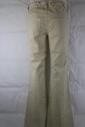pantaloni donna FRANKIE MORELLO 30 beige cotone AM366 Sottocosto