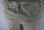 pantaloni donna FRANKIE MORELLO 30 beige cotone AM366 Sottocosto