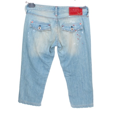 pantaloni donna STAFF JEANS & CO. 27 celeste cotone AR822 Promozione