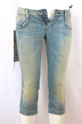 pantaloni donna STAFF JEANS & CO. 27 celeste cotone AR822 Promozione