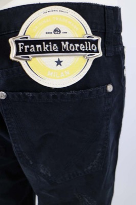 pantaloni donna FRANKIE MORELLO 33 nero cotone AM382 I Più Venduti