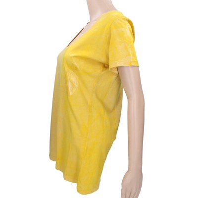 maglia donna ISHIKAWA tg. M giallo cotone AR113 Prezzo Ridotto