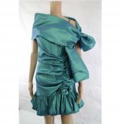 vestito donna CASTADIVA verde poliestere AM435 Novità