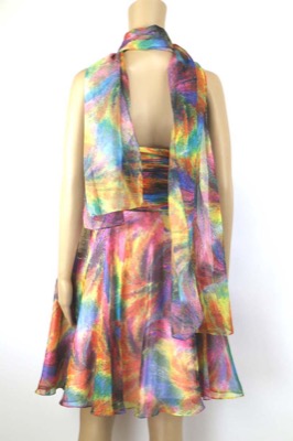 vestito donna ANTONIO NOTARO 50 multicolore poliestere AM437 Outlet