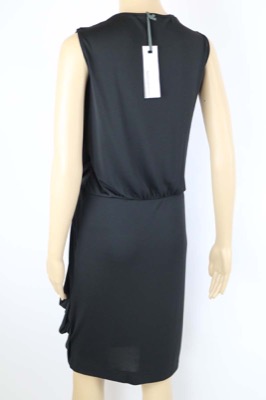 vestito donna BIANCOGHIACCIO S nero poliestere AM210 In Vendita