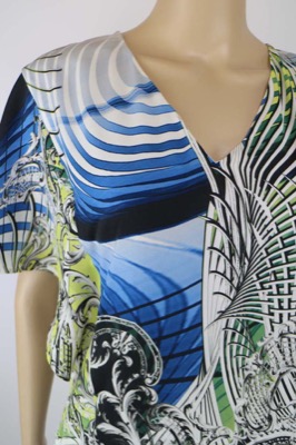 vestito donna BIANCOGHIACCIO 40 multicolore poliestere AM443 Offerte