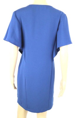 vestito donna BIANCOGHIACCIO 40 blu poliestere AM364 Hotsell