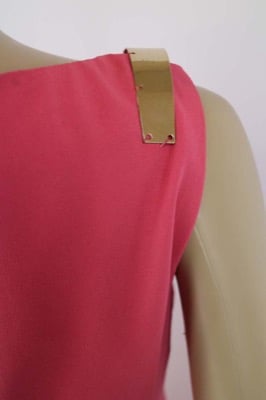 vestito donna BIANCOGHIACCIO 40 rosa poliestere AM281 Vendita Economica