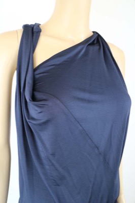 vestito donna ECLA 40 blu acetato AM447 Negozio