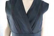 vestito donna BIANCOGHIACCIO 48 nero cotone AM362 Moda