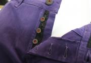 pantaloni uomo CAMOUFLAGE AR & J. viola cotone AM108 In Linea