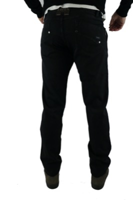 pantaloni uomo HEAVEN TWO 30 nero cotone AM476 Nuovo