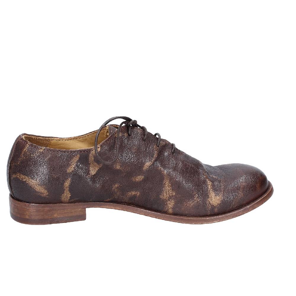 scarpe donna MOMA classiche marrone pelle oro 39406A VINTAGE EX449 Qualità