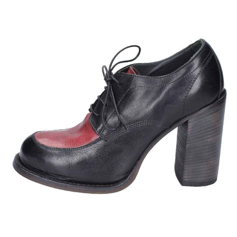 scarpe donna MOMA classiche nero pelle viola 85305A EY560 Negozi Online