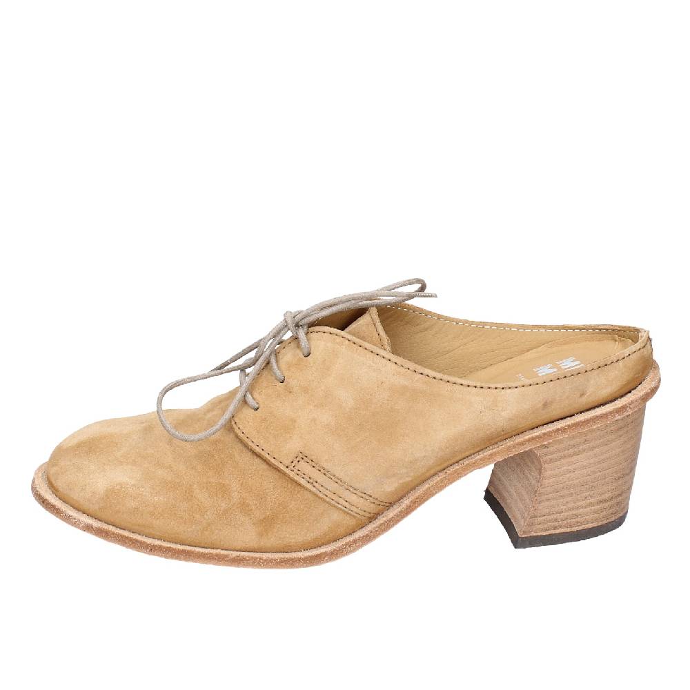 scarpe donna MOMA classiche marrone camoscio SABOT VINTAGE EX470 Consegna Veloce