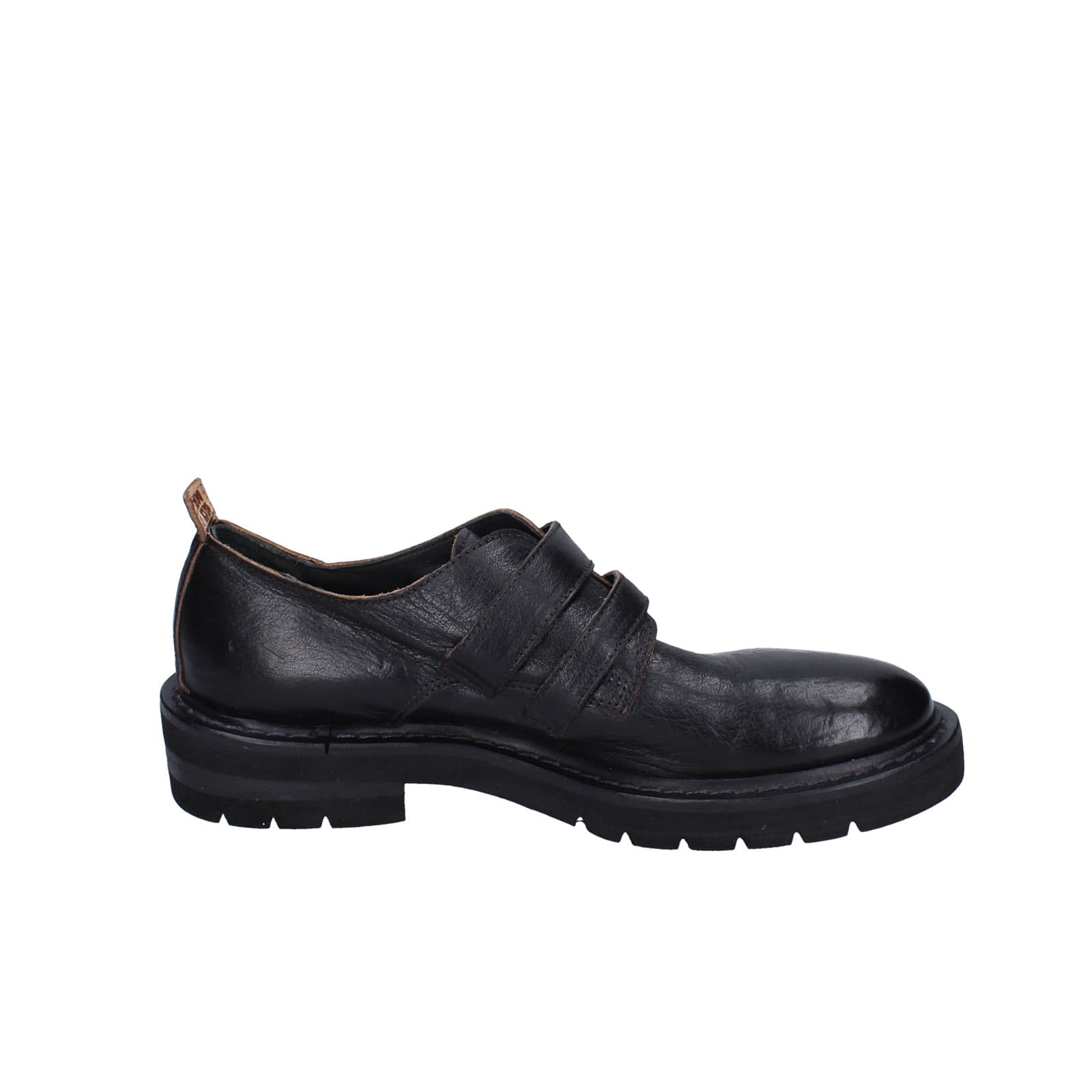 scarpe donna MOMA classiche nero pelle 84301F-VAR EY476 Affare Del Giorno