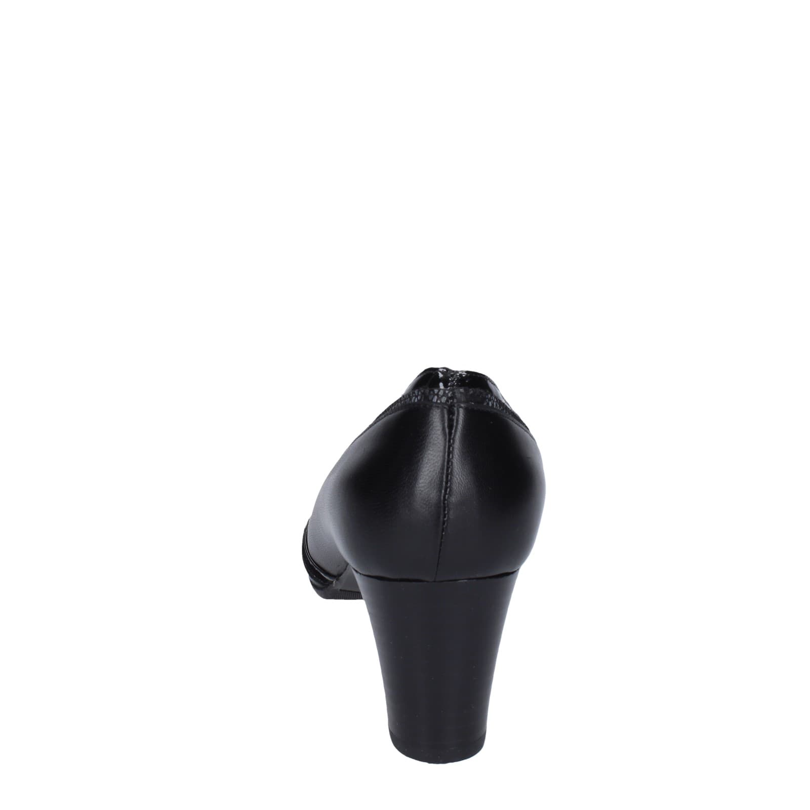 scarpe donna CONFORT decollete nero pelle vernice EZ371 Saldi