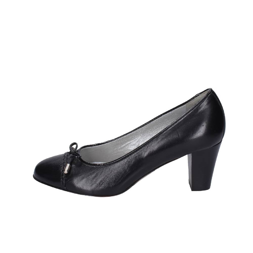 scarpe donna CONFORT decollete nero pelle EZ412 Saldi Di Fabbrica