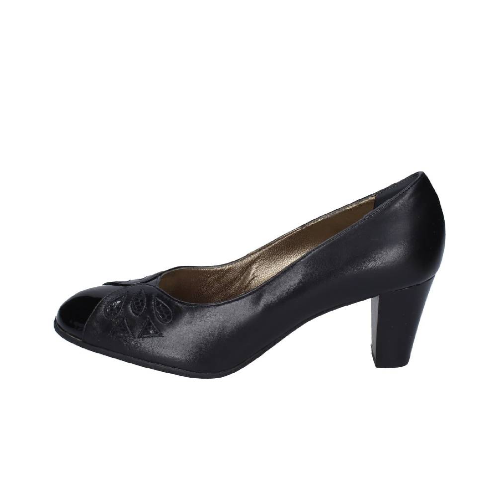 scarpe donna CONFORT decollete nero pelle vernice EZ400 2025