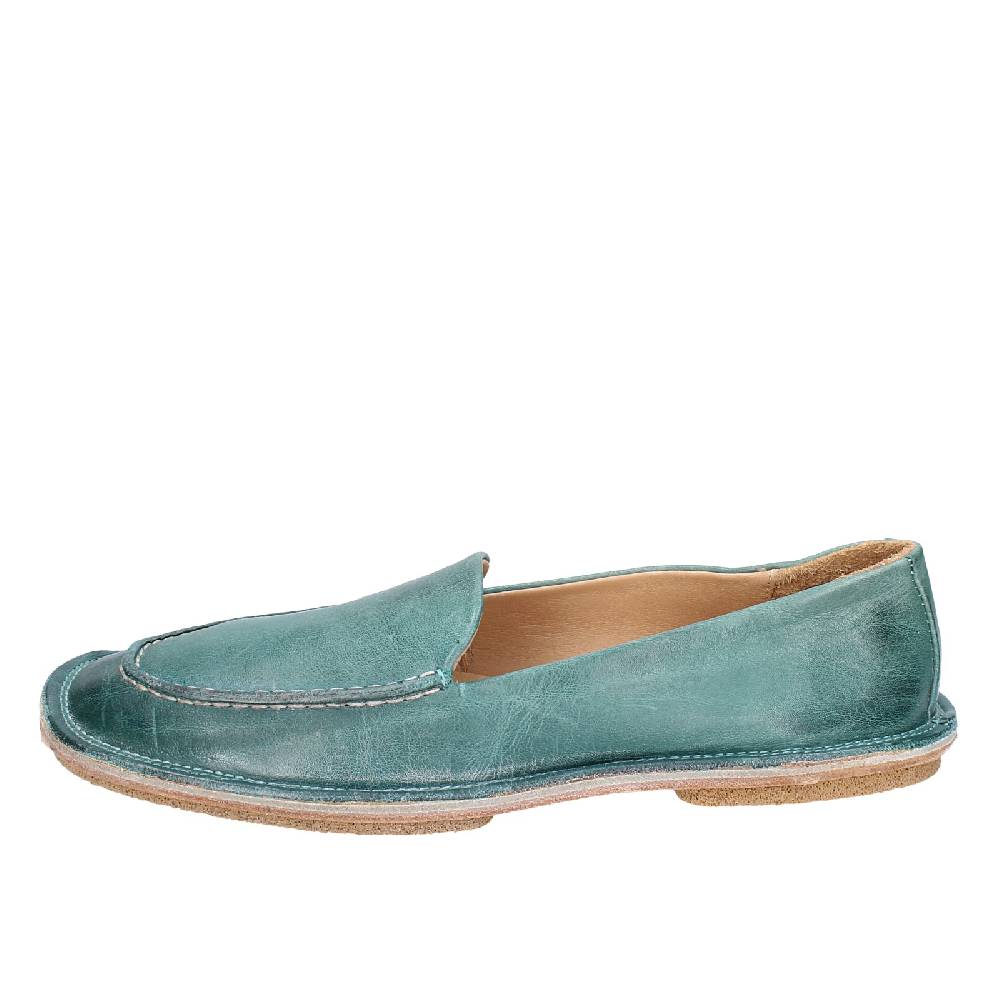 scarpe donna MOMA mocassini verde pelle 1ES473 EY625 Promozione