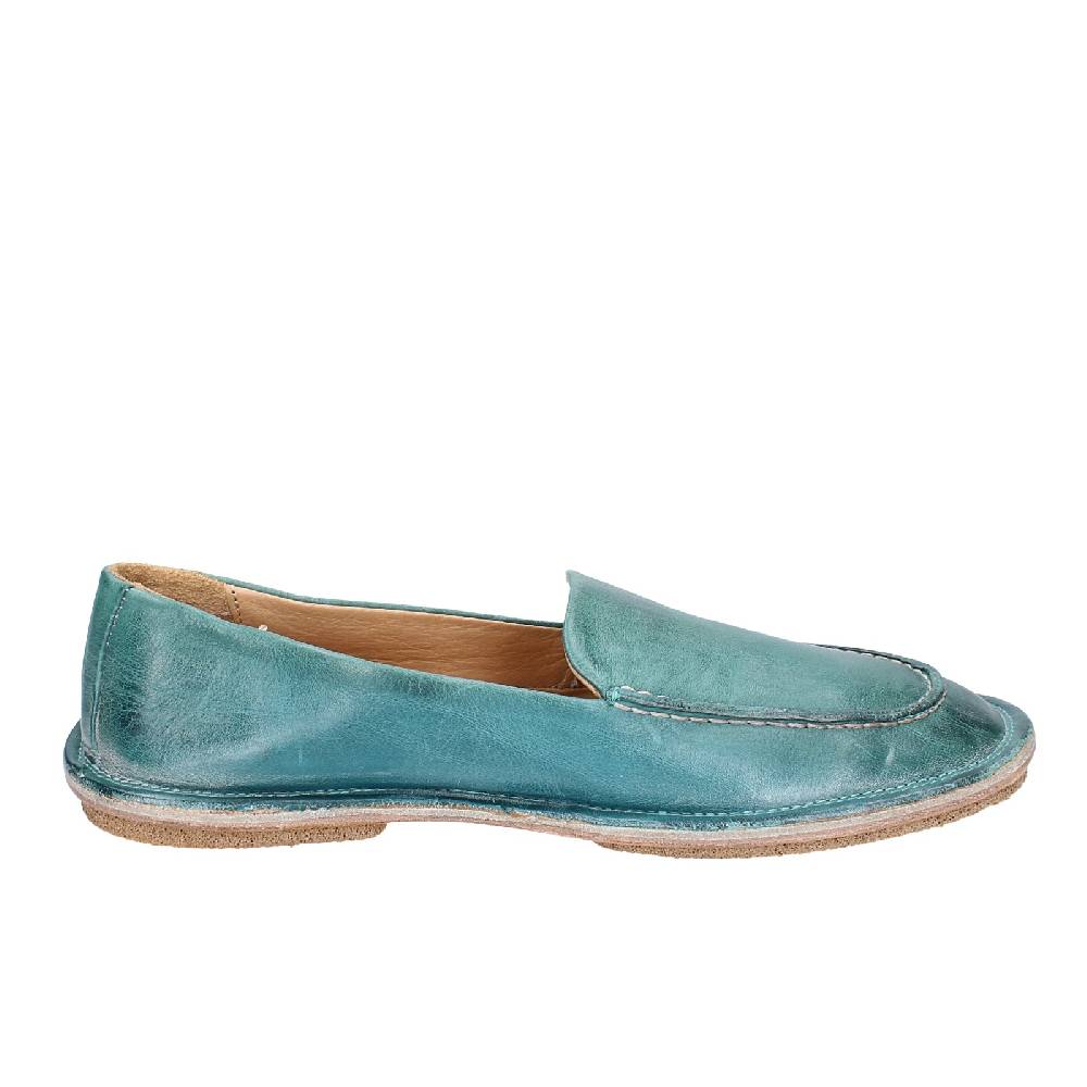 scarpe donna MOMA mocassini verde pelle 1ES473 EY625 Promozione