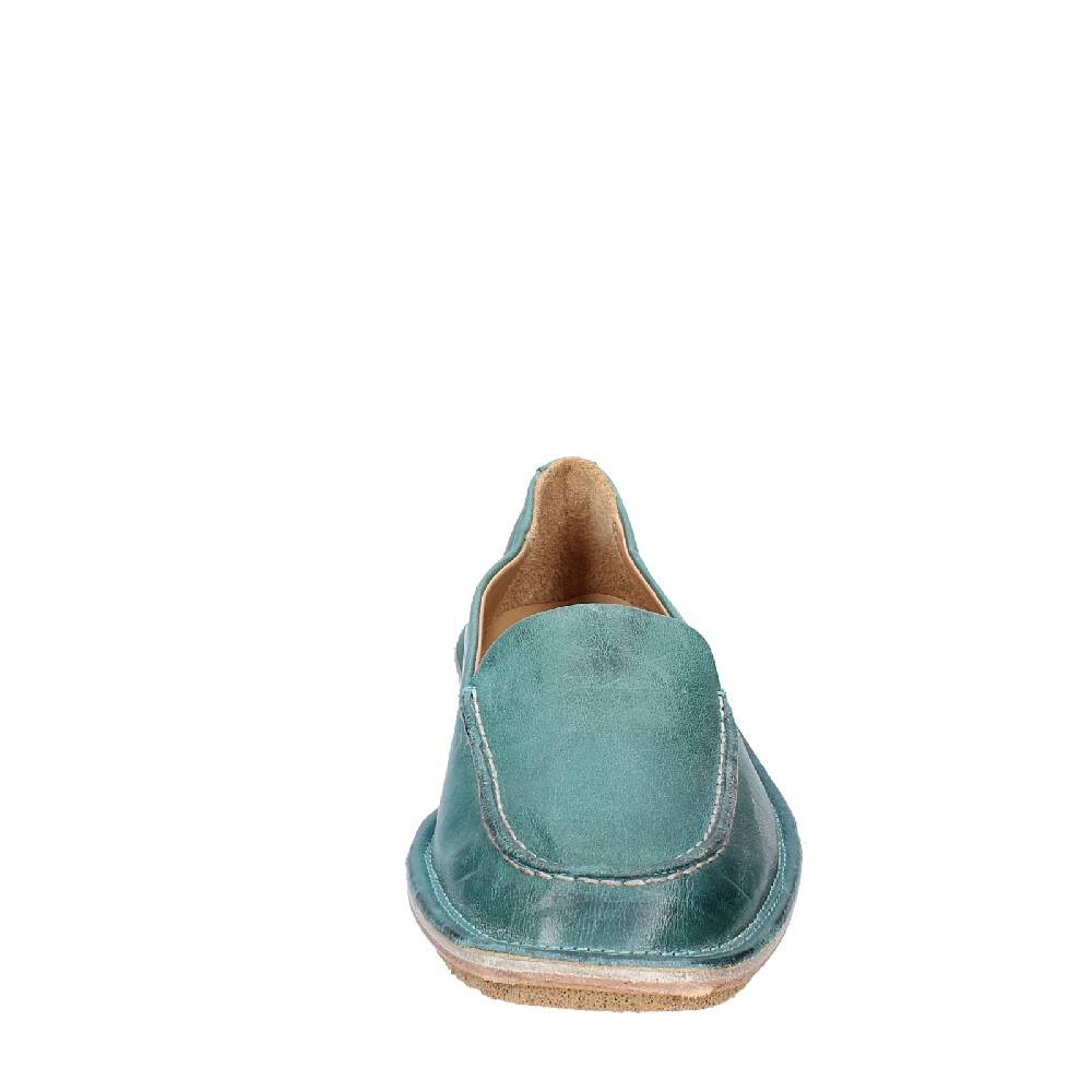 scarpe donna MOMA mocassini verde pelle 1ES473 EY625 Promozione