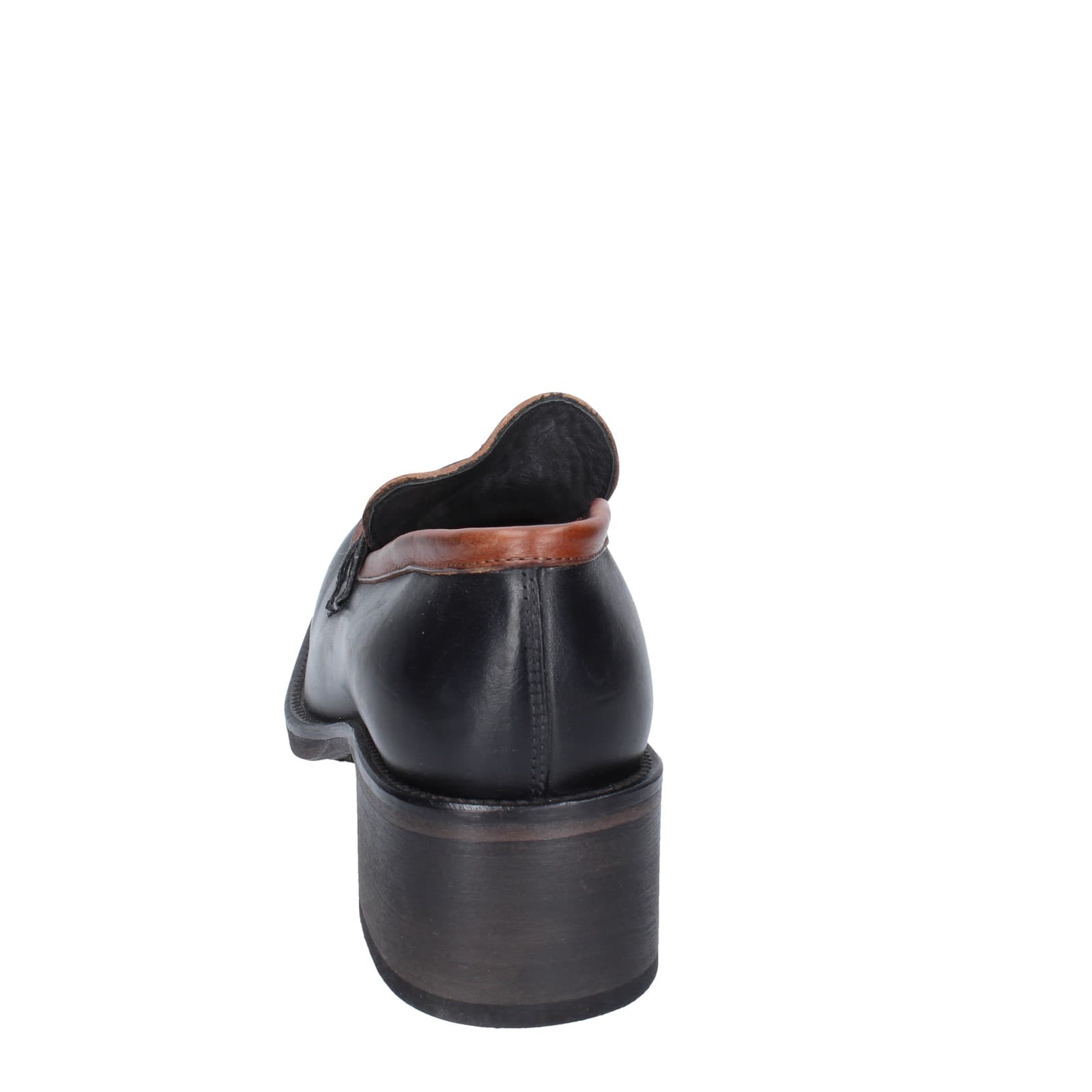 scarpe donna MOMA mocassini marrone pelle nero 72304E EY559 Spedizione Gratuita