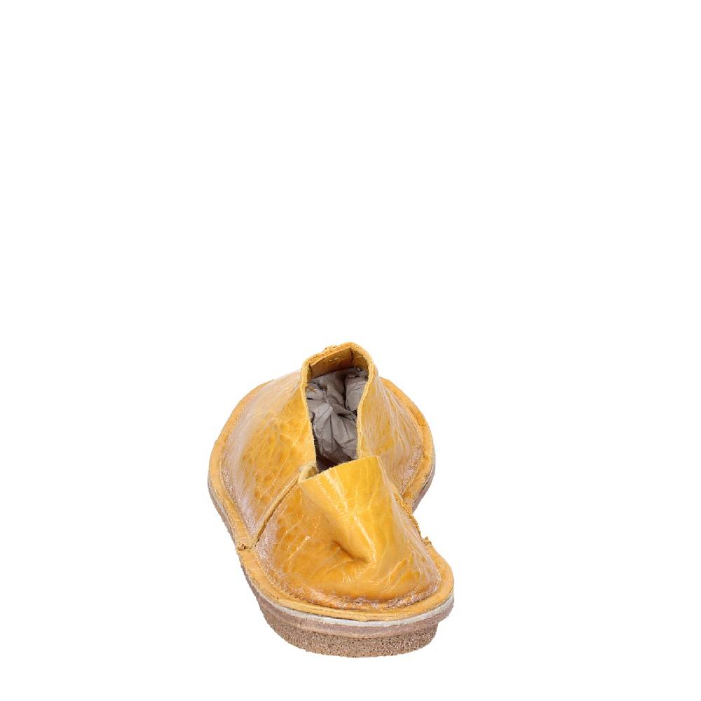 scarpe donna MOMA mocassini giallo pelle 1FS438 EY637 Soddisfazione Garantita