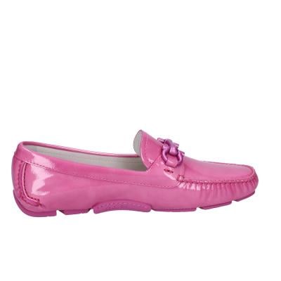 scarpe donna SALVATORE FERRAGAMO mocassini rosa vernice PARIGI BG23 Negozi Online