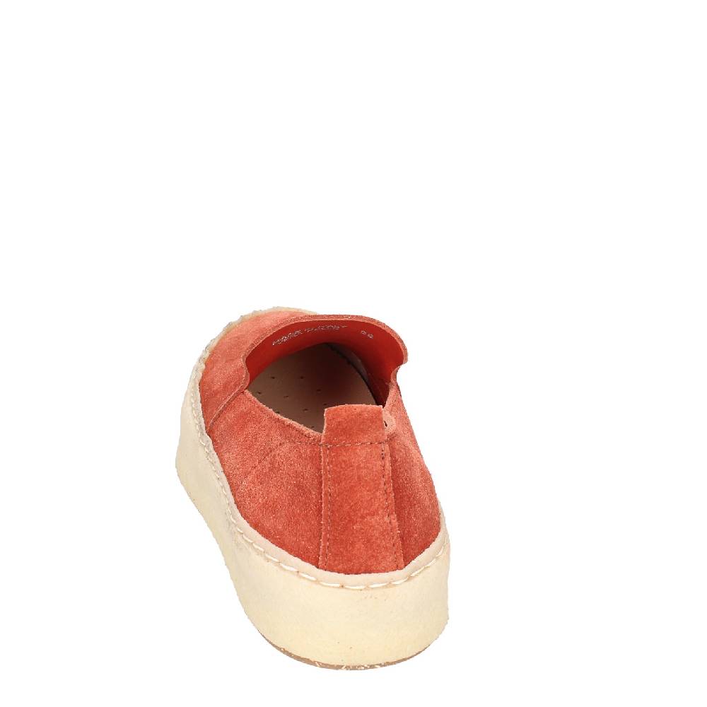 scarpe donna ASTORFLEX mocassini rosso camoscio EY838 Qualità Garantita