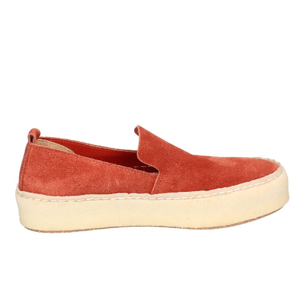 scarpe donna ASTORFLEX mocassini rosso camoscio EY838 Qualità Garantita