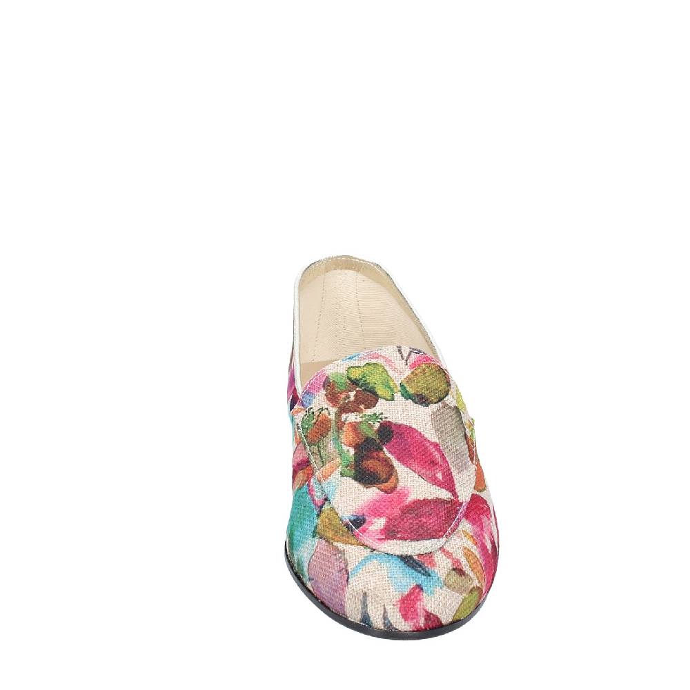 scarpe donna ANNIEL mocassini multicolore tessuto EY674 Fino Al -60%